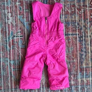 Columbia 2T Bright Pink Bib/Overall Snow Pants